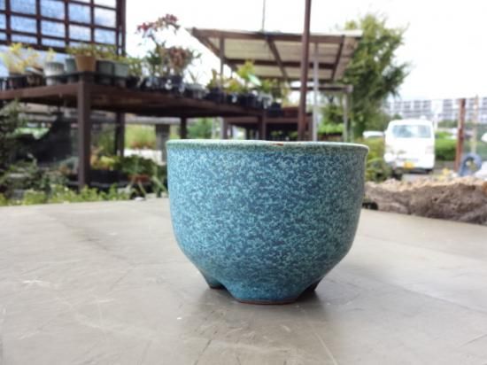 伝市鉢 コウロ型青銅マット3号(全掛け釉薬)(4) - 原田園芸 (haradaengei)