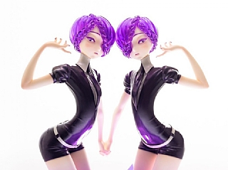 予約)(W_3193) アメシスト・クラスタ 宝石の国 (未組立 ガレージキット)