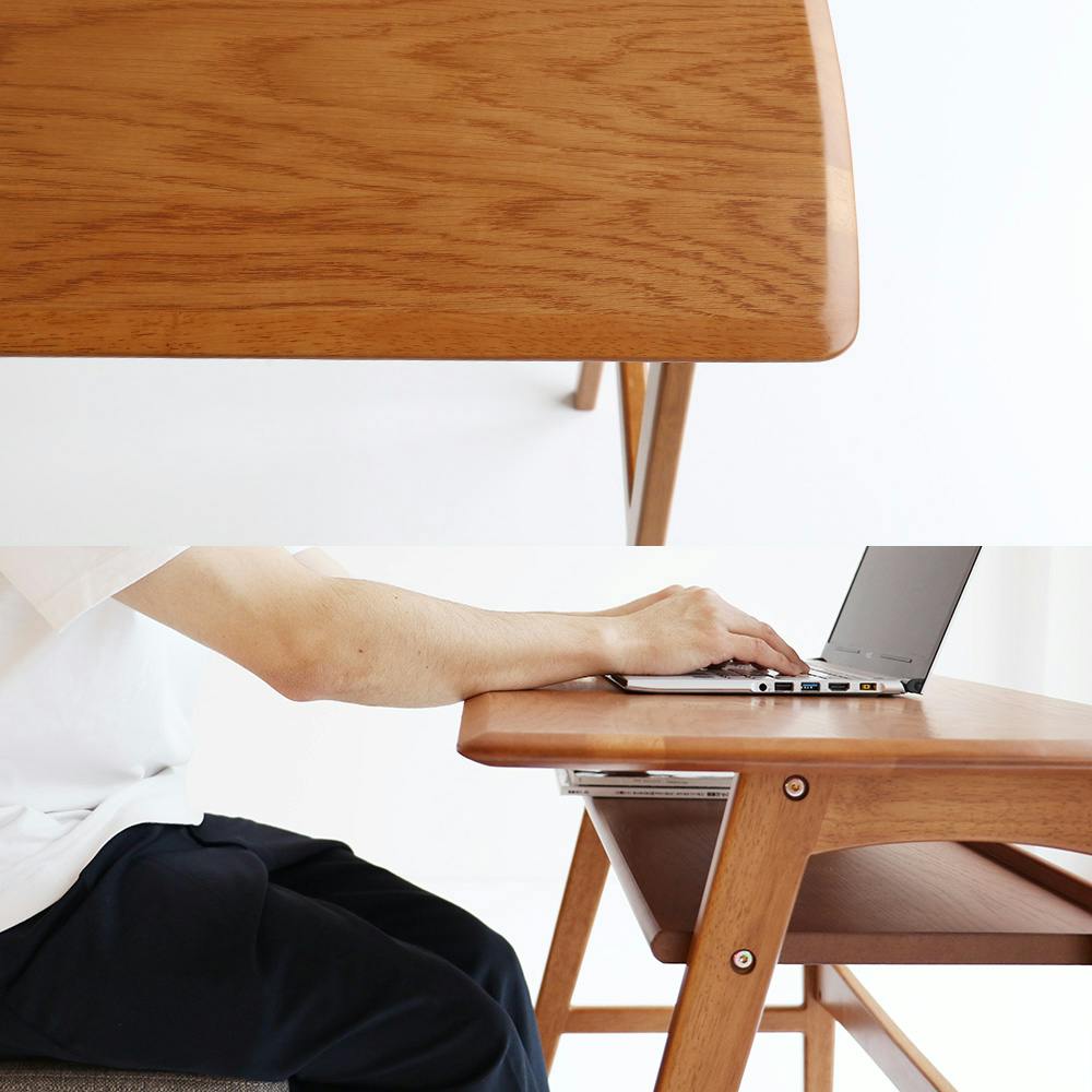 美しいヴィンテージ風デスク Wood Desk -ody- ブラウン | テーブル・机