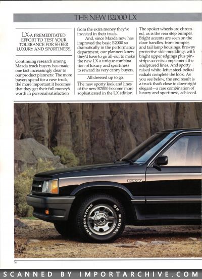 1986 Mazda Truck Brochure (Late Version w/ Cab Plus) - ImportArchive