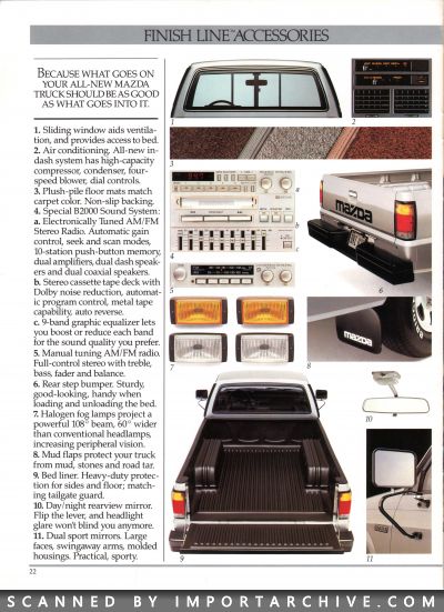 1986 Mazda Truck Brochure (Late Version w/ Cab Plus) - ImportArchive