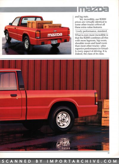 1986 Mazda Truck Brochure (Late Version w/ Cab Plus) - ImportArchive