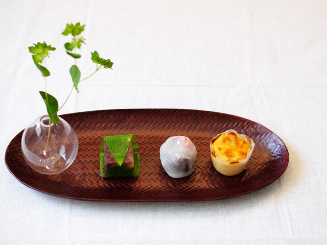 藍胎漆器 伝統工芸品 久留米 らんたい漆器 鎌倉彫茶櫃 2点おまとめ 藍