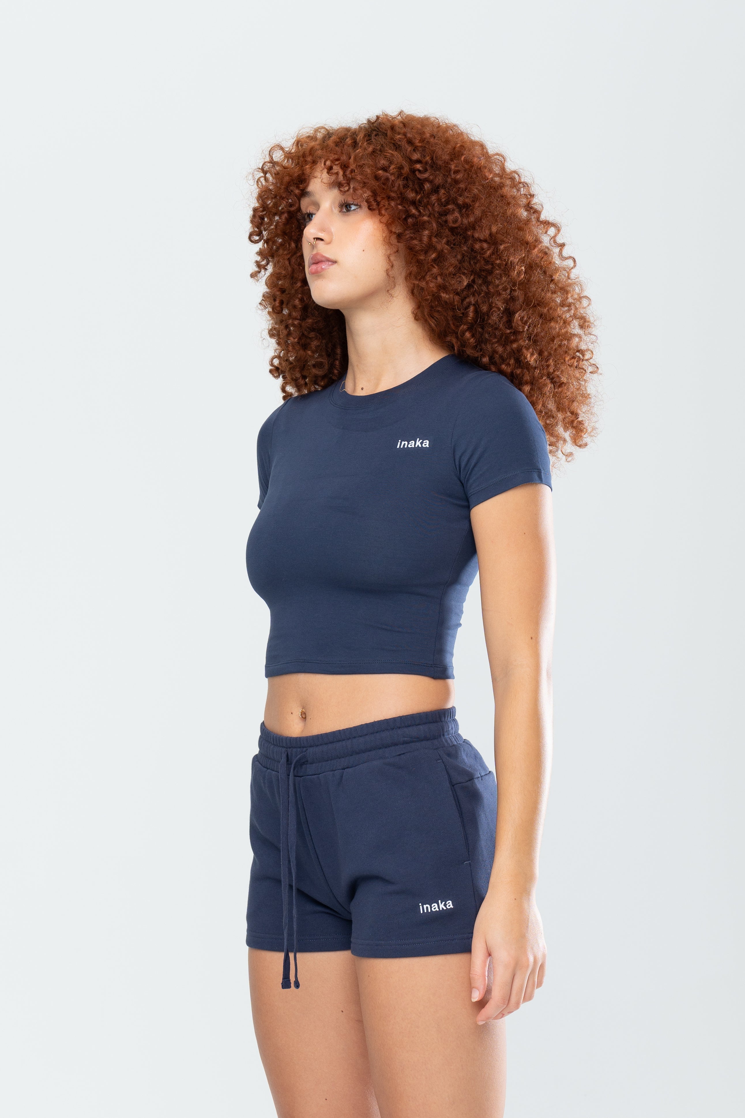 BASICS BABY TEE - MIDNIGHT NAVY – Inaka Power