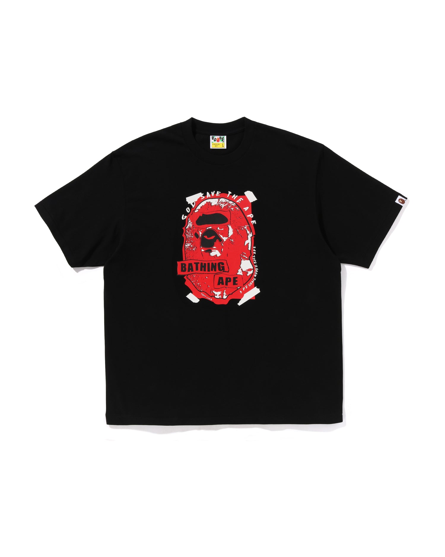 A BATHING APE® Graffiti Ape Head Relaxed Fit Tee | Bape official