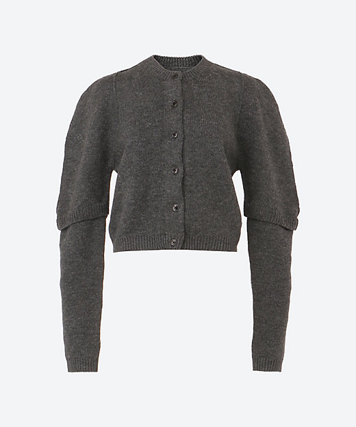 7G BIG SHOULDER CREW CARDIGAN 25WKN