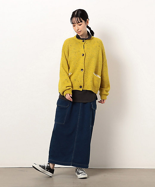 カラーネップ モモンガ ニットカーディガン（5257KI70