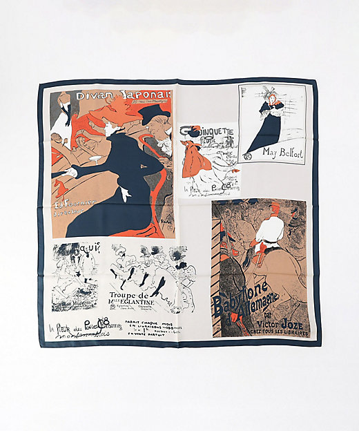 絵画調シルクプリント スカーフ（0133NM01） | COMME CA