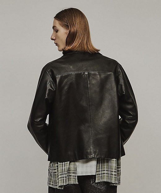 ラムレザーダブルライダースジャケット（2002300389） | tk