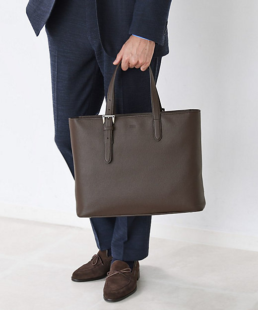 ONOFF兼用／13inch PC対応】オールレザー トートバッグ