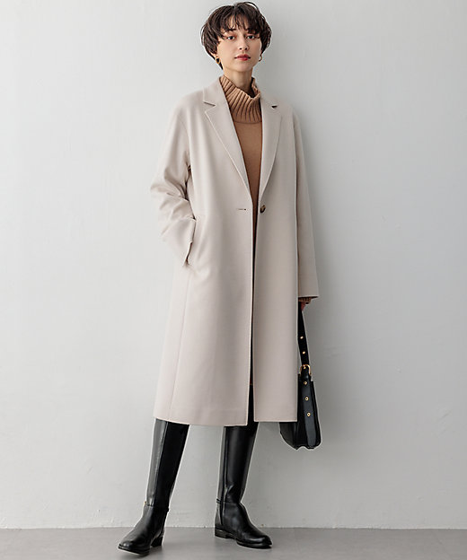 滝沢眞規子さん着用】ウールカシミヤビーバー チェスターコート