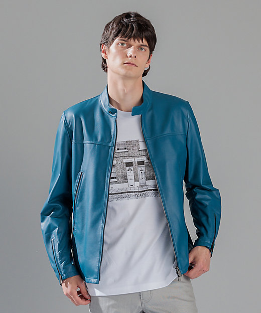 ライトラムナッパ レザー シングルライダース（LWJHCA0102