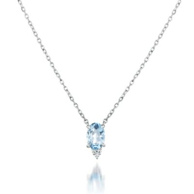 AQUAMARINE NECKLACE 2XN0479 | STAR
