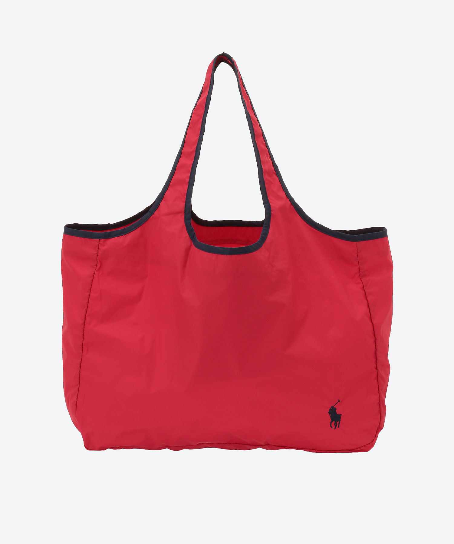 POLO RALPH LAUREN 青 バケットバッグ タッセル付き