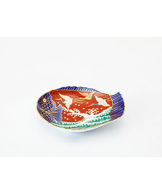 舶来品 希少 中国古磁 唐三彩 陽刻 手描き 蓮魚紋 筆添 筆洗 観賞皿 超