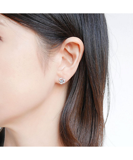 クリスティーヌ アクアマリン ピアス | Vendome Aoyama (Women)/ヴァン