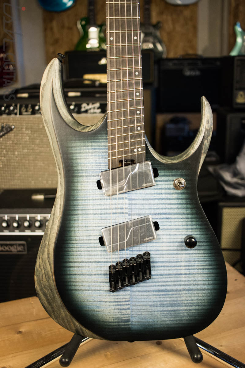 2018 Ibanez RGD RGDIM6FM Iron Label Multi-Scale Cerulean Blue