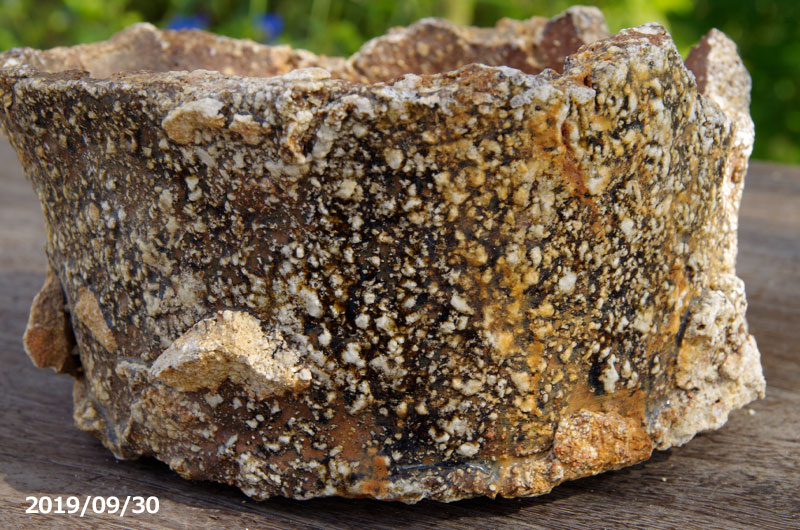 信楽焼さやばち匣鉢 「陶芸窯で使う、大型の焼成用サヤ 中古