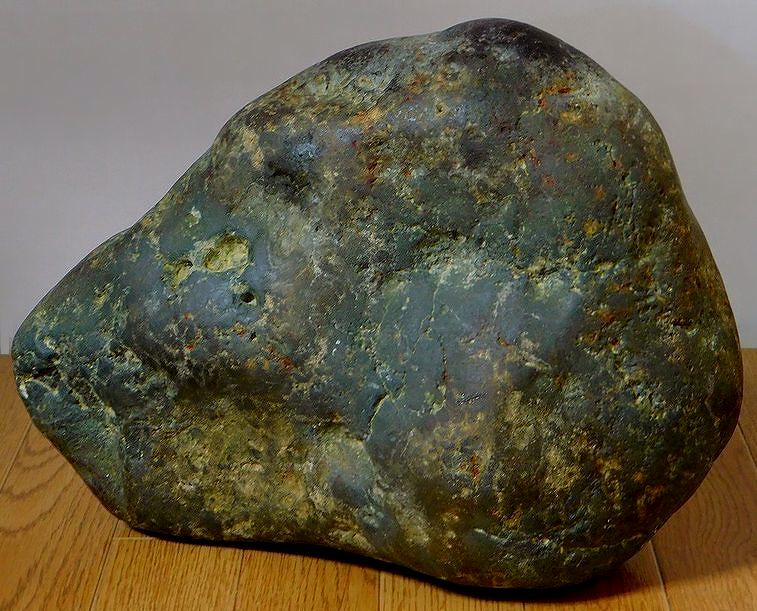 稀少 国産 石川県産 能登銀石 銀文石 銀花石 硫化瑪瑙 磨き石