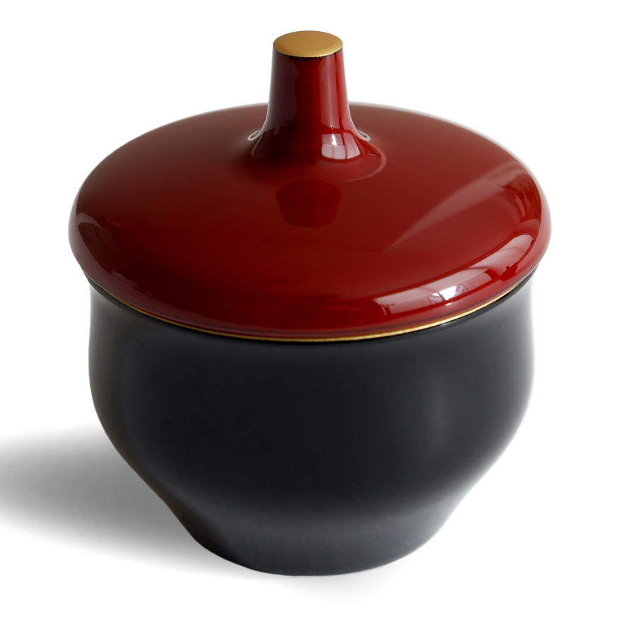 漆器 湯のみ入れ 鶴と太陽の彫刻 漆器 湯のみ入れ 鶴と太陽の彫刻 漆器