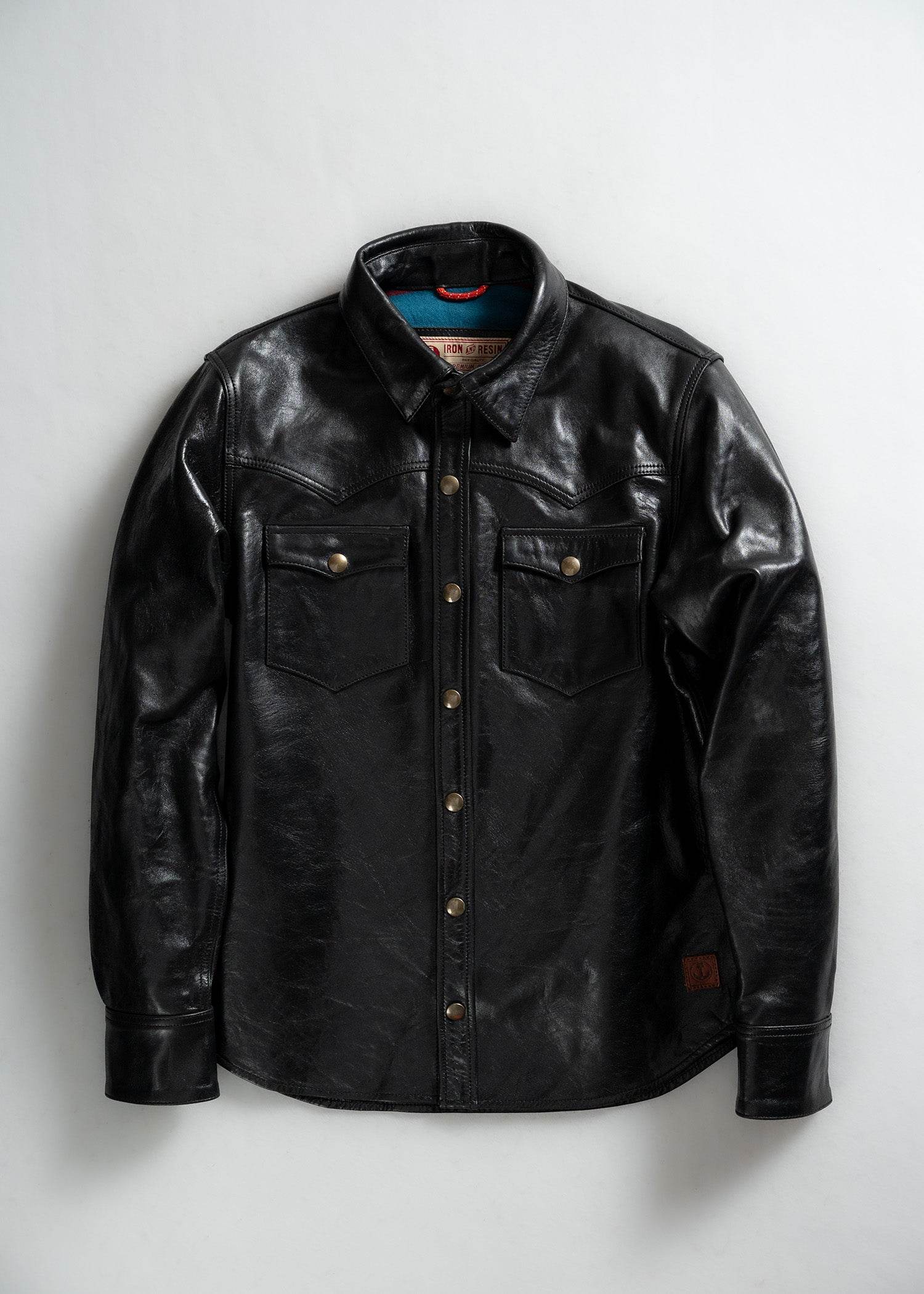 Black & Cognac Horsehide Leather Fence Shirt – Iron and Resin Europe