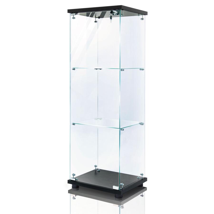 ガラスのミニショーケース ビロードの袋付き ガラスのミニショーケース