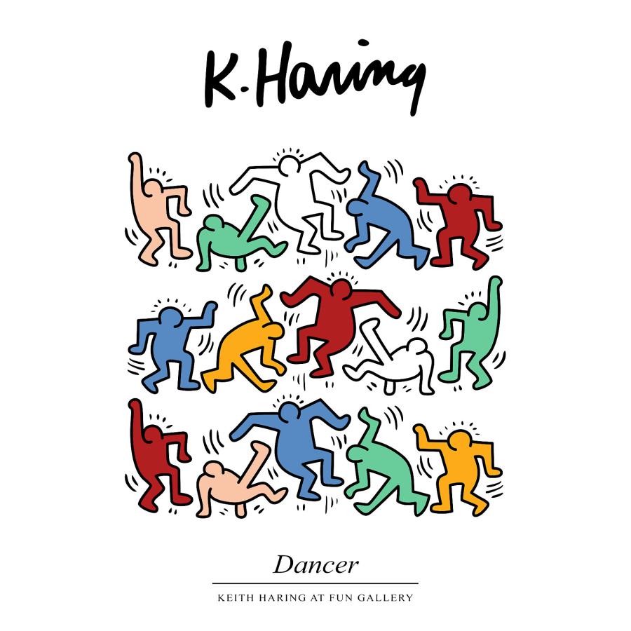 キースヘリング アートポスター Keith Haring Untitled (dance) ギフト