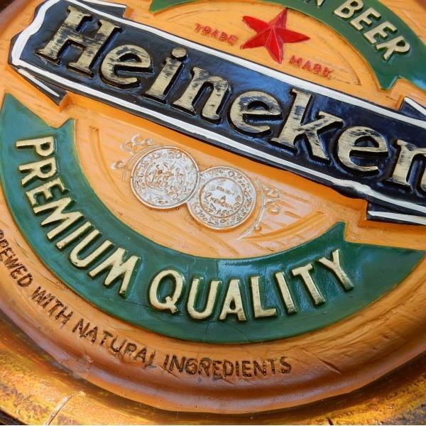 樽底壁掛け看板 Heineken ハイネケン 立体 ビンテージ アメリカン雑貨