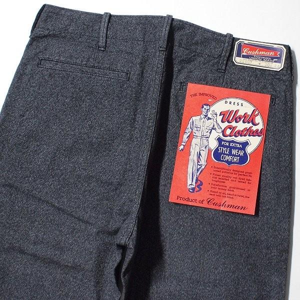 CUSHMAN（クッシュマン） ブラックシャンブレートラウザー タイト