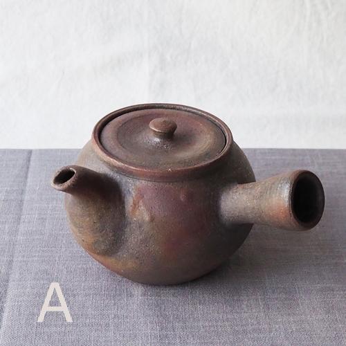 焼締 急須 丹波焼 横手 右手用 和風 かっこいい 渋め 日本製 : さいえ