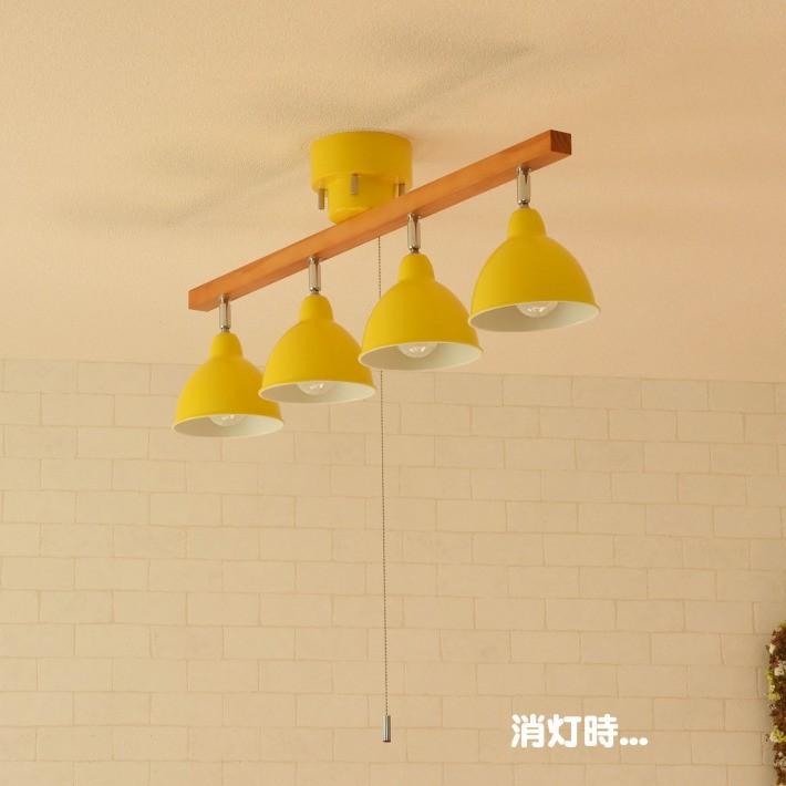 イエロー シーリングライト レトロポップ イエロー シーリングライト