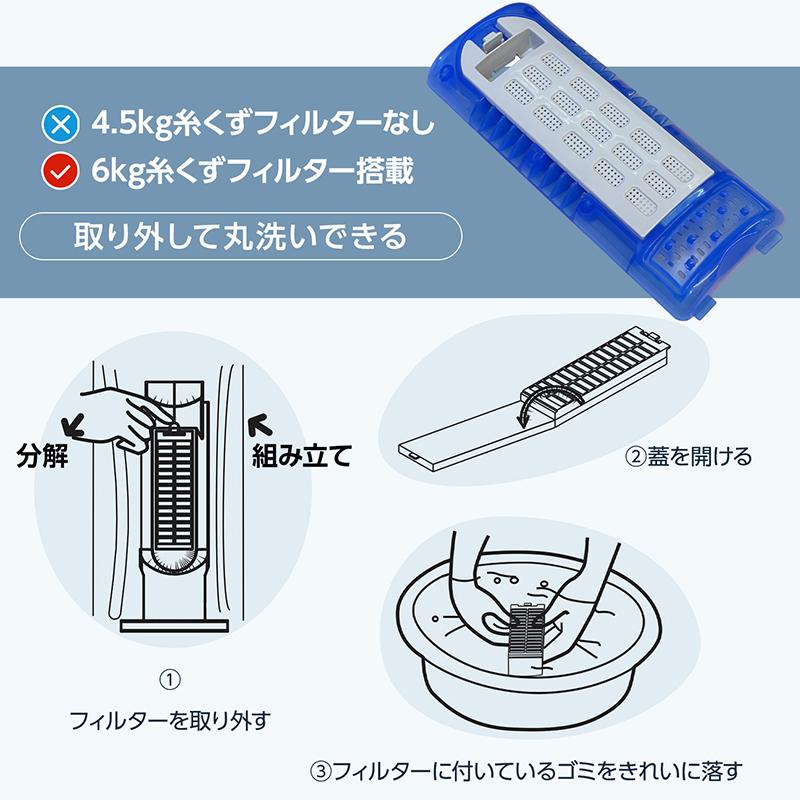 洗濯機 縦型 4.5kg 6kg 全自動洗濯機 小型 縦型洗濯機 一人暮らし 小型