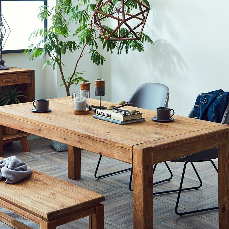 ダイニングテーブル カフェテーブル 古材 幅160 160cm 古民家風 角型