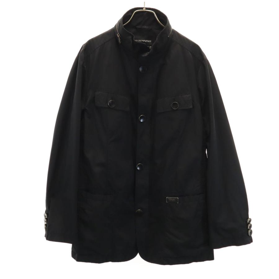 Emporio Armani エンポリオアルマーニ ジャケット 50 黒 メンズ 古着