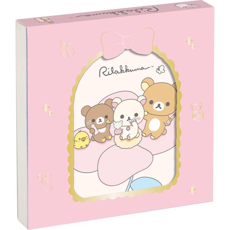リラックマ スクエアメモ MH30002 Makeup Rilakkuma フラワー メイク