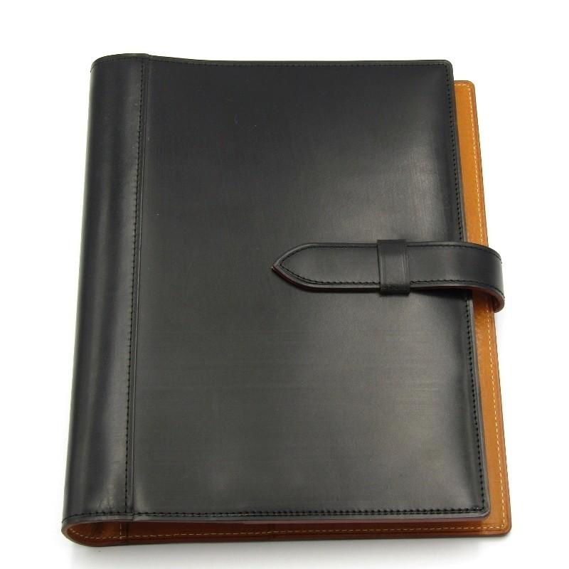 GANZO レザーリング式ファイル ブラック GANZO レザーリング式ファイル