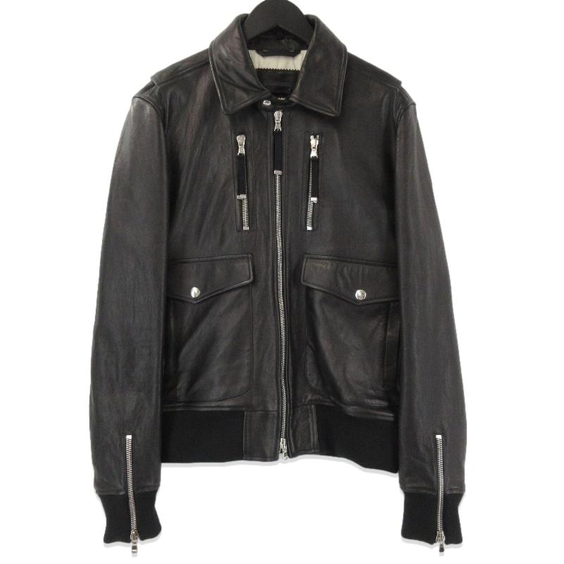 美品 DIESEL BLACK GOLD ディーゼルブラックゴールド レザージャケット