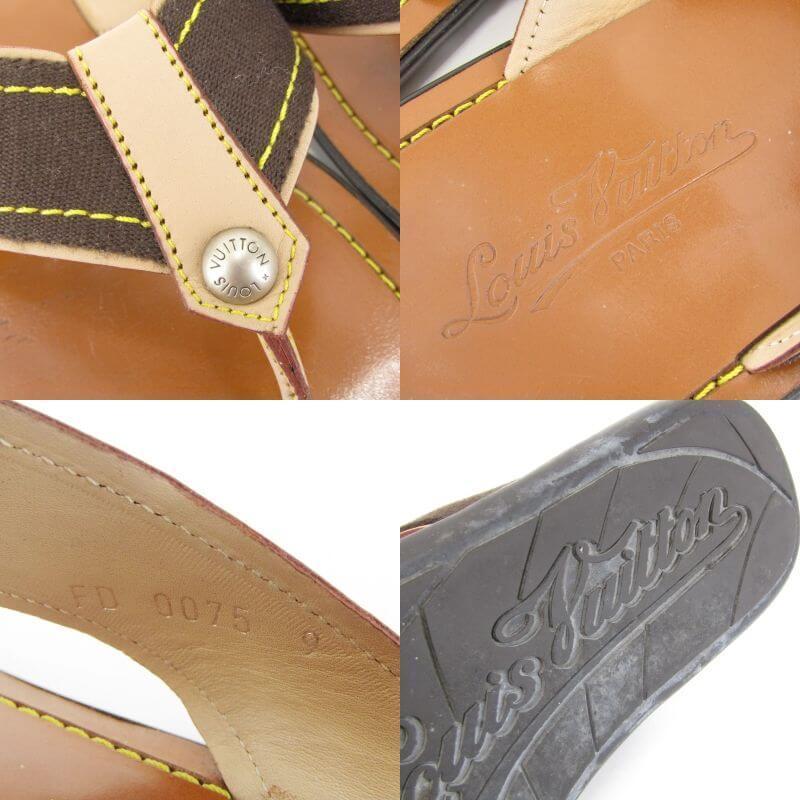 LOUIS VUITTON ブラウンレザーリード 箱付き 首輪・ハーネス・リード