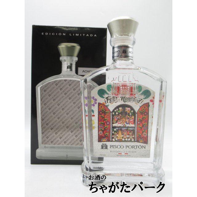 クリスマスデザインボトル】 ピスコ ポルトン アチョラード