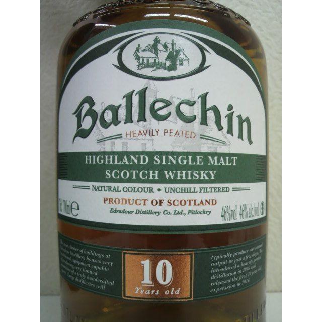 バレッヒェン 10年 (エドラダワー蒸留所) 46度 700ml : お酒のちゃがた