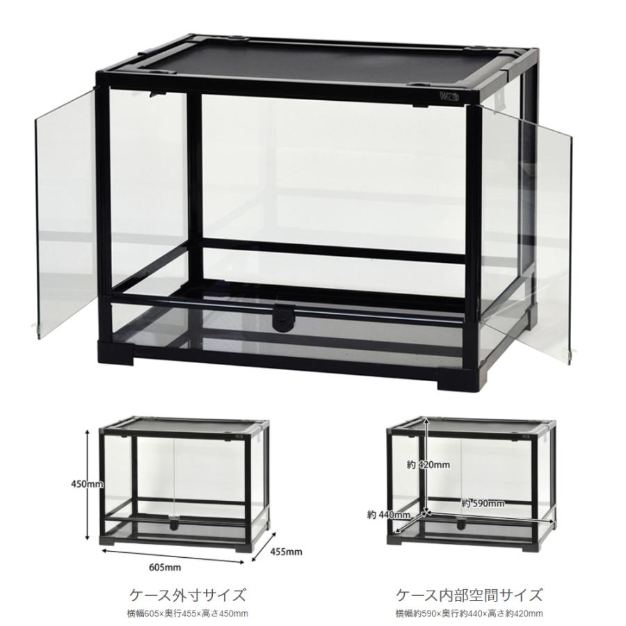 パンテオン 飼育ケージ 約60cm×30cm×30cm パンテオンホワイトWH6030