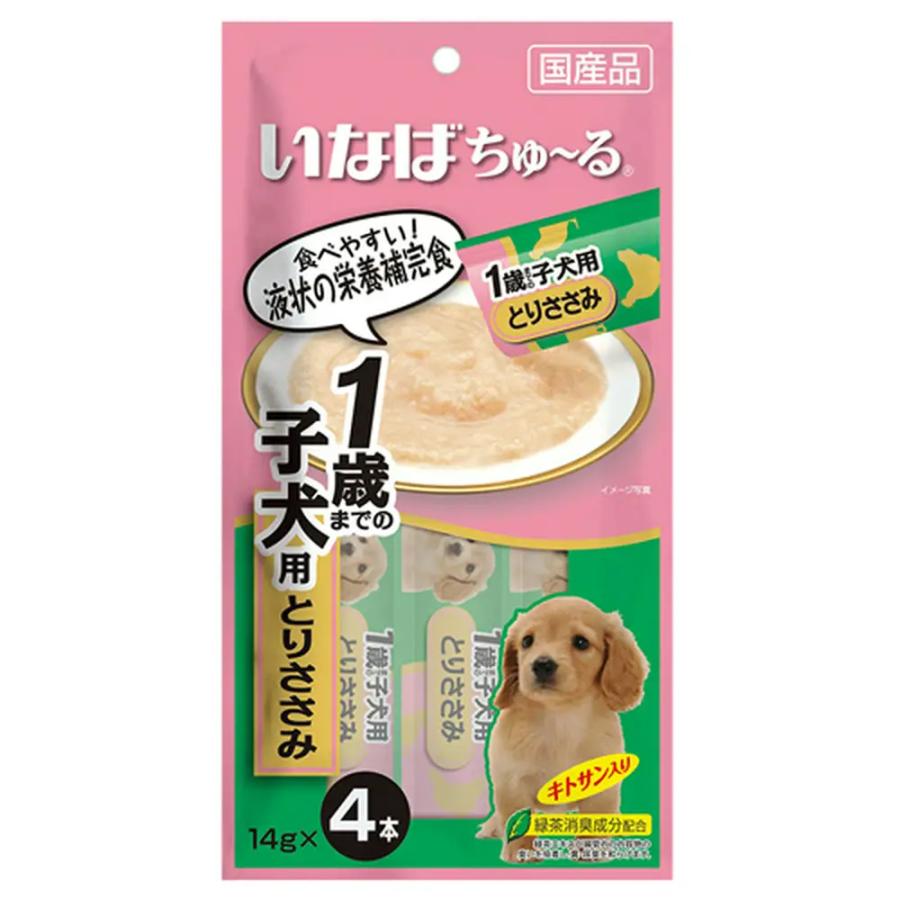INABA ちゅ〜る いなば ちゅ〜る 1歳までの子犬用 とりささみ 14g