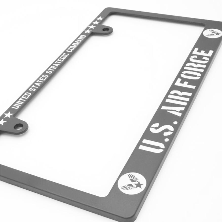 新法規対応品】AIR FORCE ナンバーフレーム 艶消しブラック アメリカ