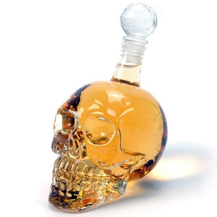スカル グラスボトル デカンタ 1000ml 骸骨 どくろ Skulls Bottle