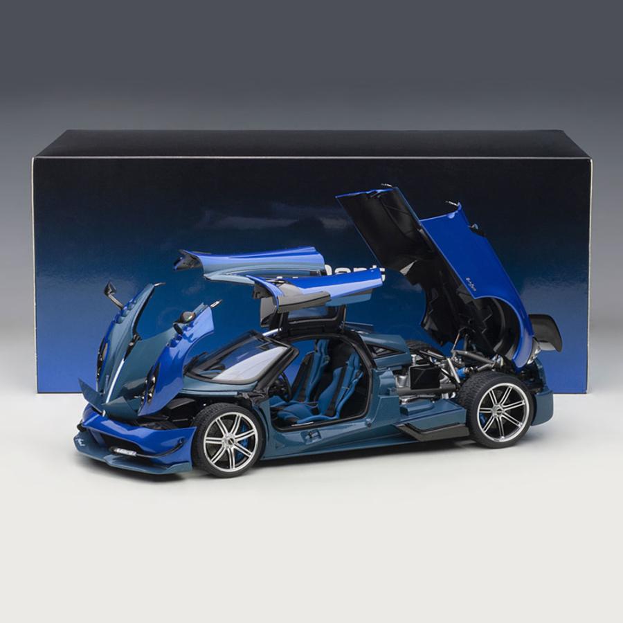 ミニカー 1/18 パガーニ ウアイラ BC メタリック ブルー カーボン