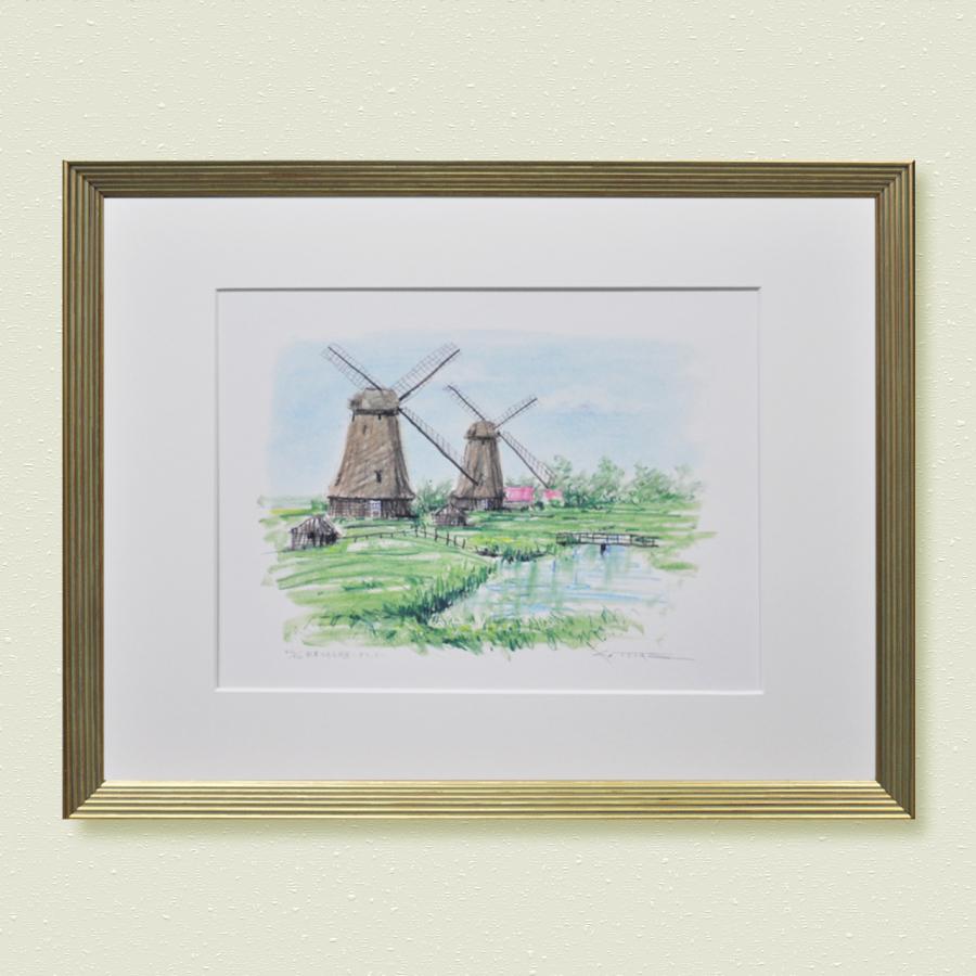 津田耕 版画 絵画 風景画 額入り アート : アトリエ4seasons - 通販