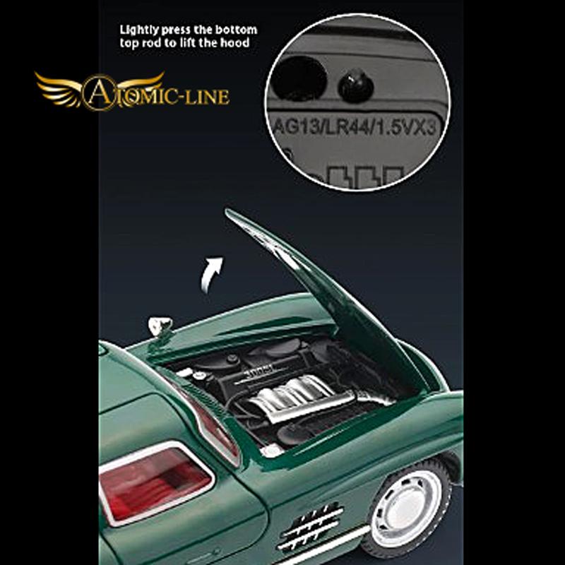 1954年 メルセデス ベンツ 300SL クーペ 1/32 ミニカー 全4色 ライト