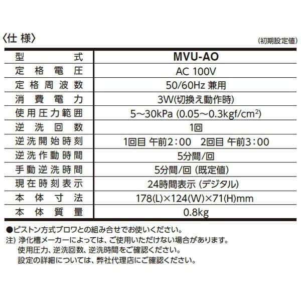 日東工器 MVU-200 ポンプ 逆洗・排気機能付き メドーブロワ 日東工器