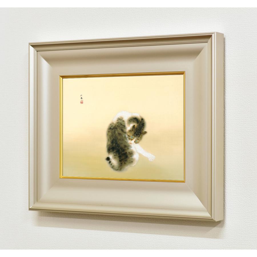 木本大果 日本画 サイン入り 日本画 額装 絵画 笹 竹 美術品 木本大果