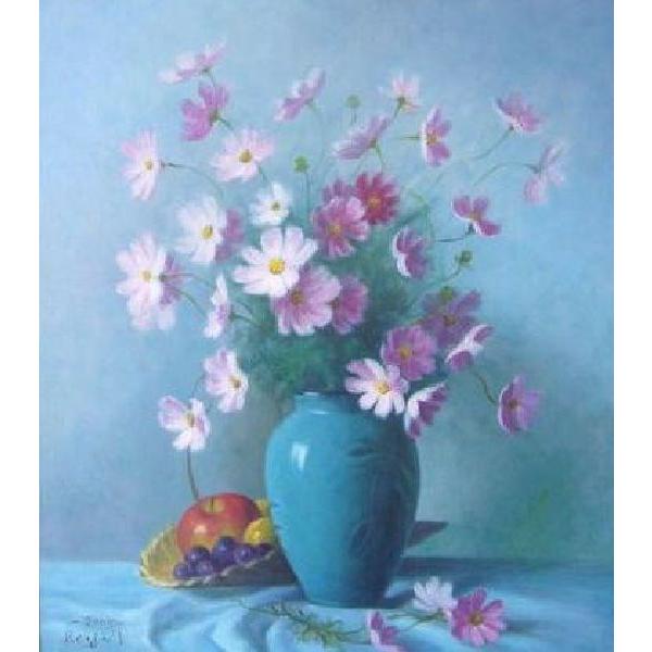 油彩画 花瓶の花 楽天市場】花の絵 絵画 油絵 アートパネル開業祝い